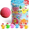 ZIMPLI - Large Christmas Duck Surprise Bath Bomb, 1 of 6 Duck Toys to Collect, One per Baff Bomb, Christmas Toys for Children, Bath Toy Stocking Fillers