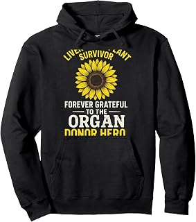 Liver Transplant Survivor - Organ Donor Hero Tribute Pullover Hoodie