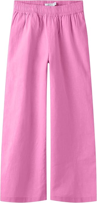 NAME IT Girl Trousers Wide Fit Strawberry Moon