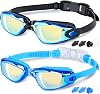 Braylin Kids Swim Goggles, 2-Pack Swimming Goggles for Children, Teens, Boys or Girls, Swim Pool Goggle