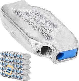 Wire Joiner 50 Pack for 14-10 Gauge Wire SWG, Fence Wire Tensioner, High Tensile Fence Wire Tightener