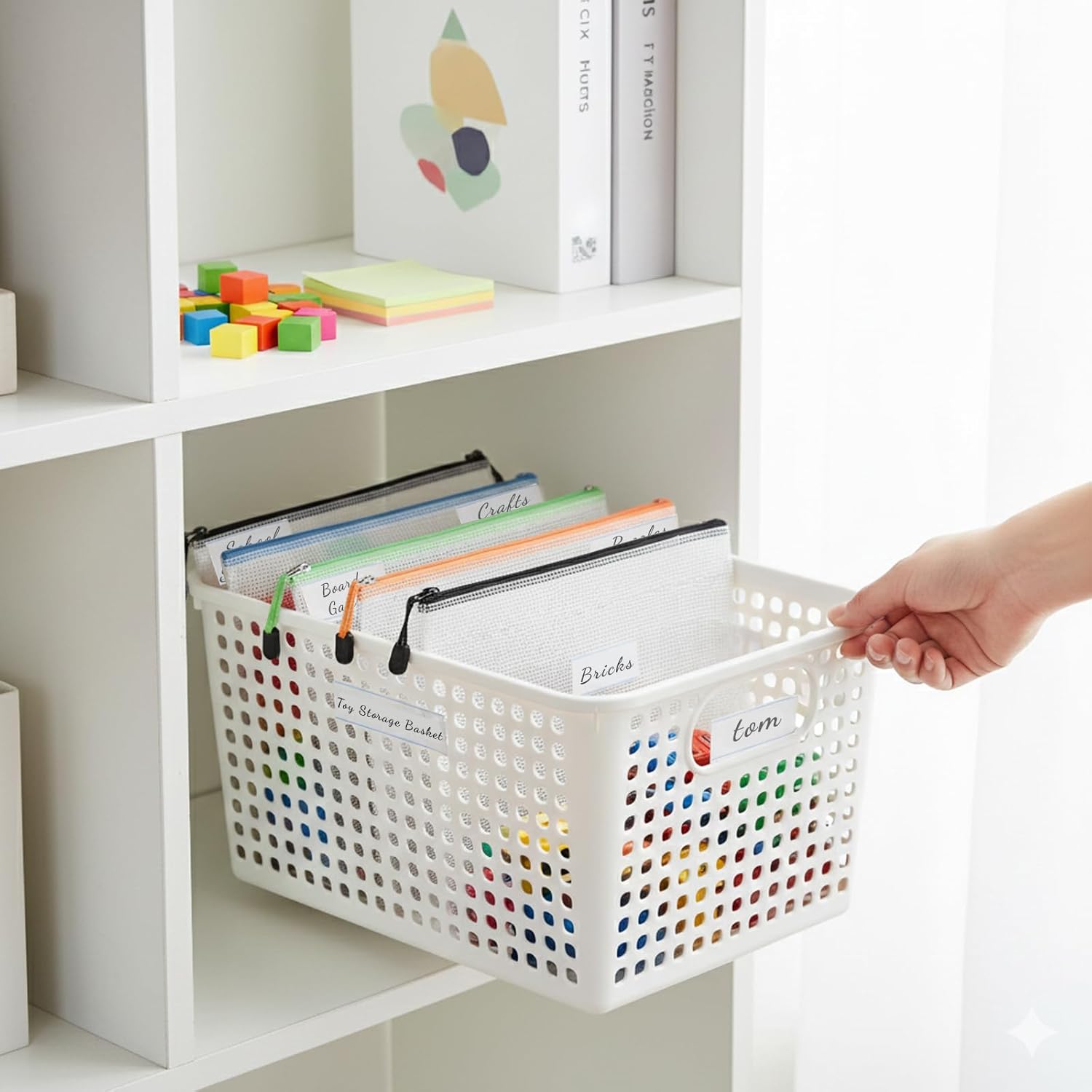 30pcs Mesh Zipper Pouch Bags, Letter Size A4 Mesh Bags with Zipper, Plastic Zipper Pouches for Classroom Office Supplies, Travel, Lego, Board Game Storage & Puzzle Storage - Image 8