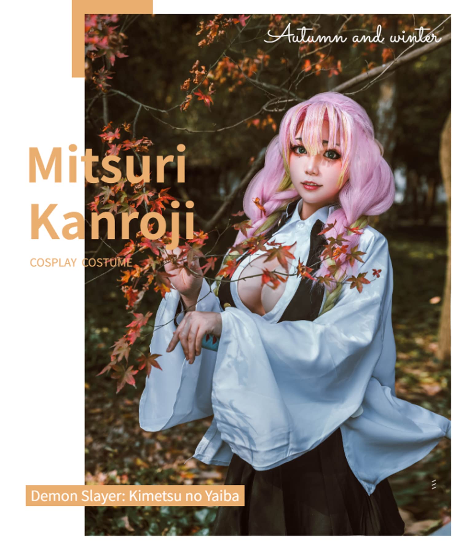 Fiamll Tanjirou Zenitsu Giyuu Disfraz de cosplay para anime japonés, kimono, demonio, disfraz de Halloween