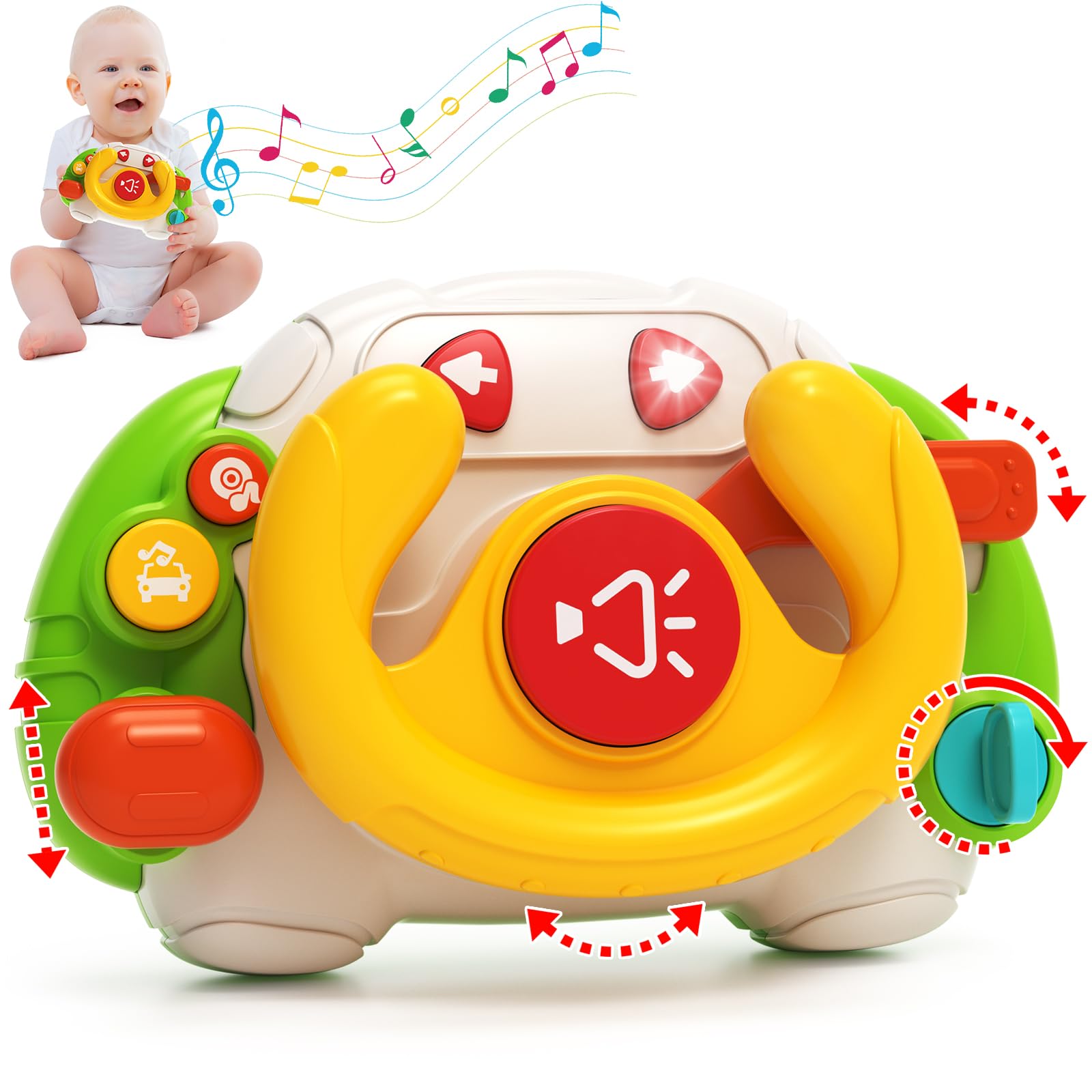 Gaethra Montessori Spielwürfel Baby - 8-in-1 Aktivitätswürfel Für Kleinkinder Ab 18 Monaten