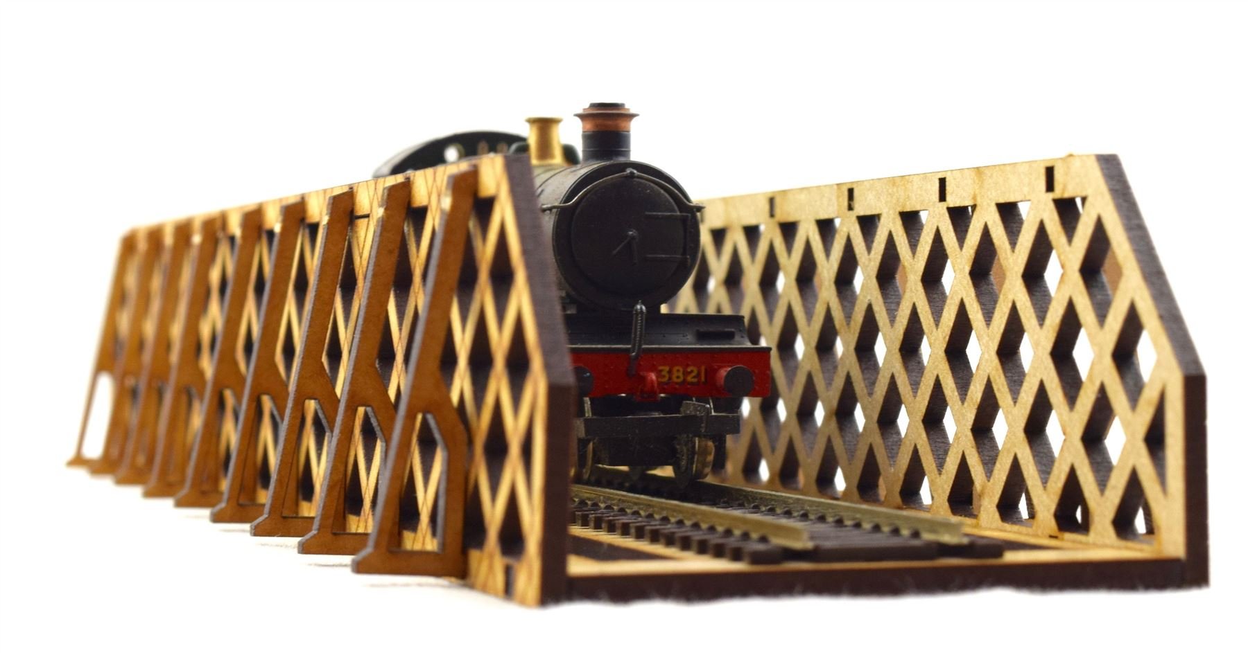 War World Scenics OO/HO Gauge Lattice Bridge – Model Railways Layout Terrain Scenery
