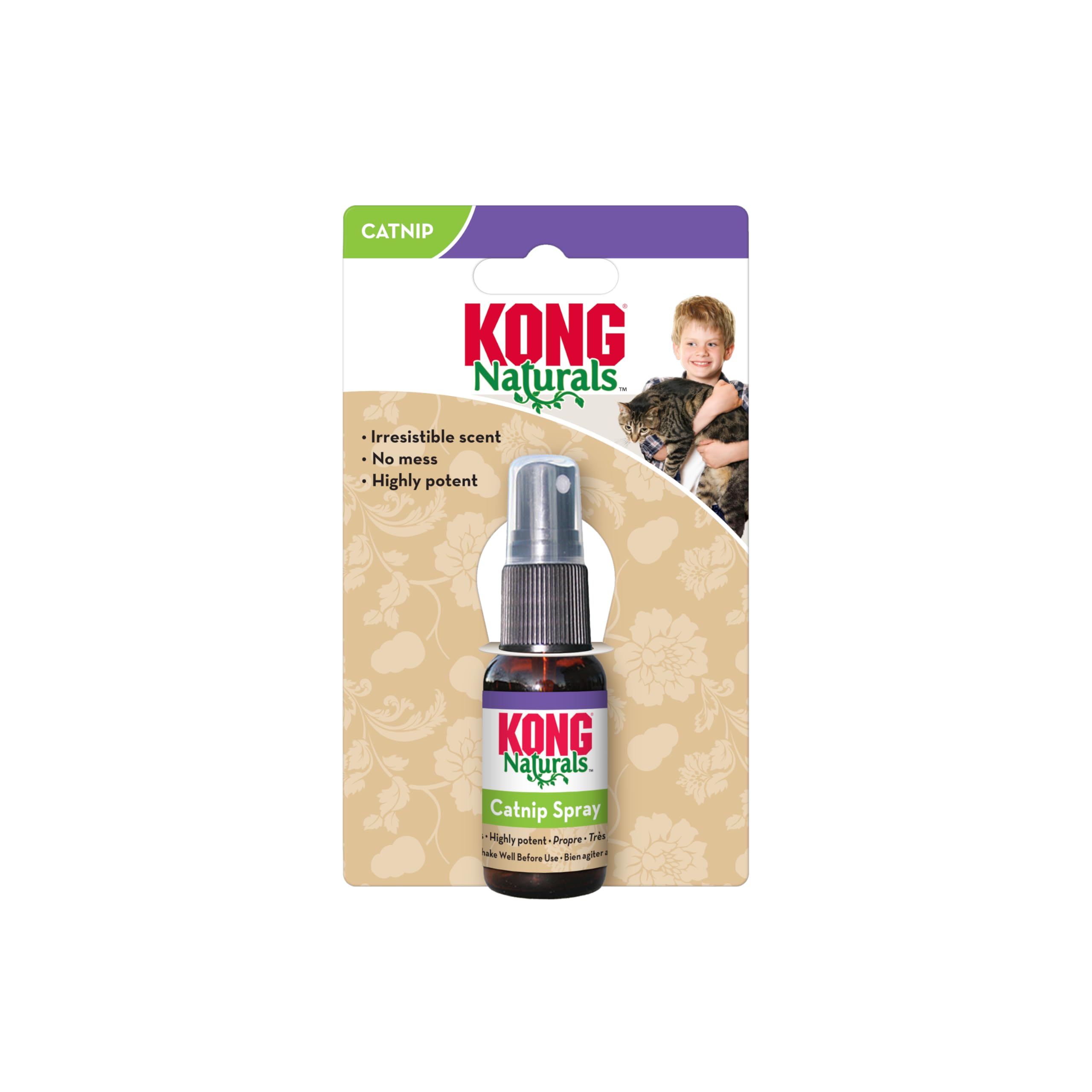 KONG Naturals Catnip Spray - Confezione da 3