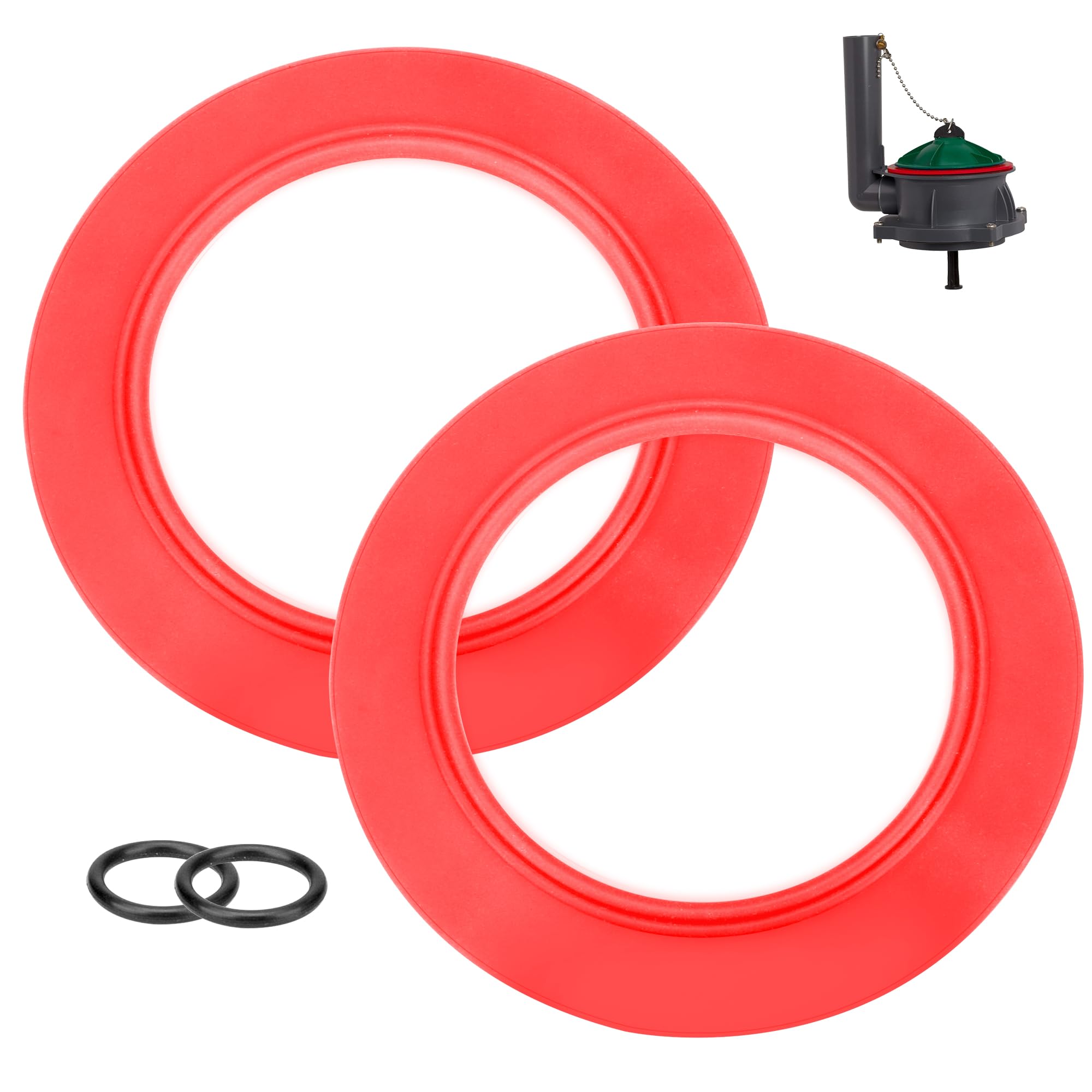 American Standard Toilet Flush Valve Seal Kit – 2-Pack (Blue Rubber, Round) – 7301111-0070A