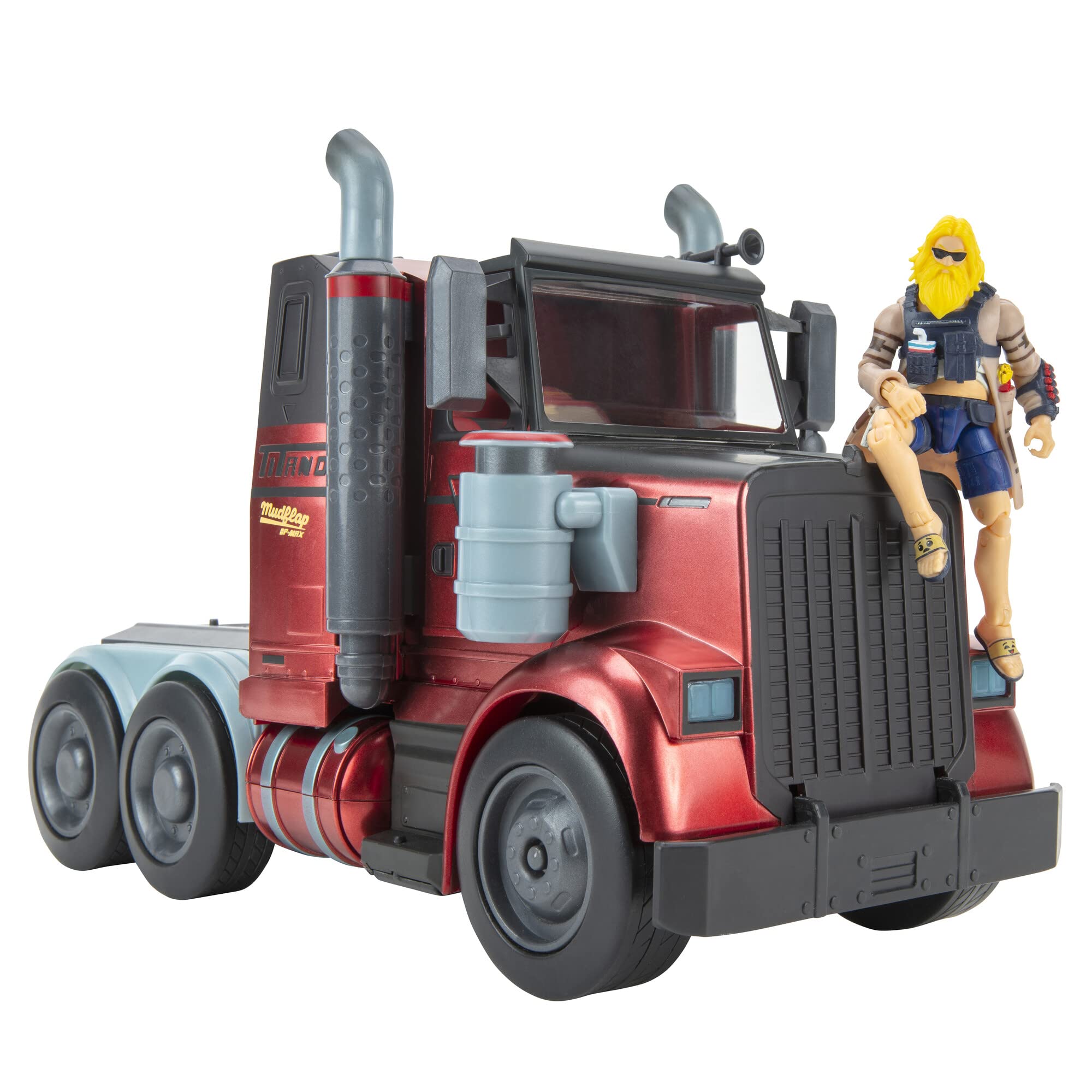 FORTNITE FNT0733 Mudflap - Ferngesteuertes Feature Fahrzeug mit beweglicher Actionfigur und Zubehör, Spielzeug ab 8 Jahren Mudflap - Relaxed Fit Jonesy