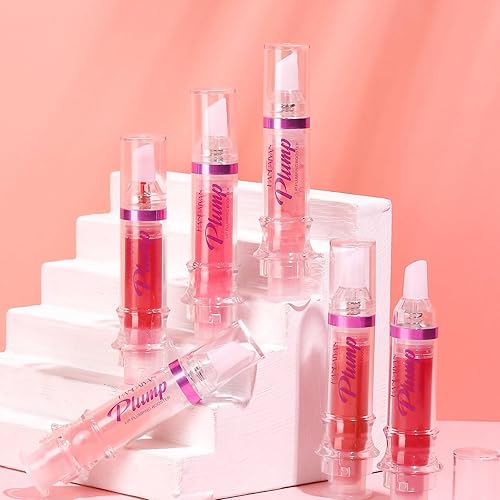 Miniatura 5 de 2 unidades de estimulantes de labios, aceite de labios voluminoso, brillo de labios hidratante con extracto de chile, aceite de brillo de labios