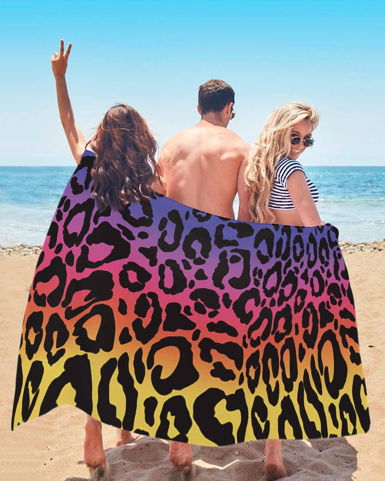 Lokigo Microfiber Beach Towel - Sand Free, Quick Dry, Super Absorbent 60x30 Inch Towel For Pool, Camp, Yoga