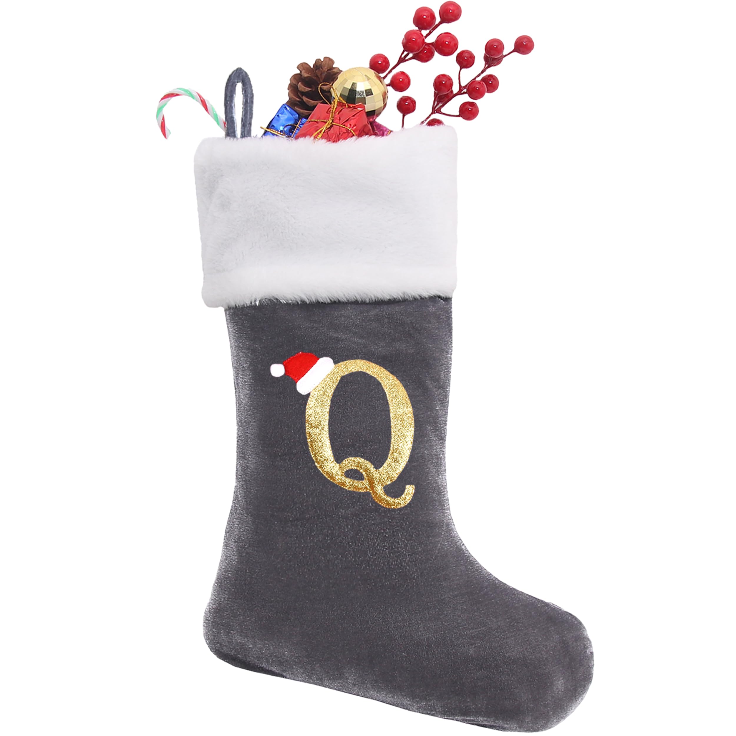 Sailup 20 Inches Monogram Christmas Stockings - stockings and holders | Mubboo