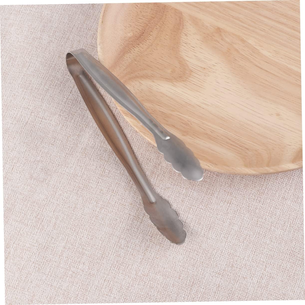 Zerodeko 8pcs Stainless Steel Mini Food Serving Tongs Ice Cube Tongs for Appetizers Rustproof Bar Home Buffet Camping Party