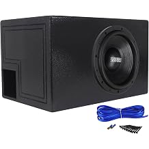 Sundown Audio SA-12 V.2 Bundle SA-12 D4 12 in 2500-Watt Peak/1250-Watt RMS Subwoofer, RQB12 Single 12 in 1.8 cu.ft. Vented Sub Box, K1 Single Sub Box Installation Kit, 3-Items