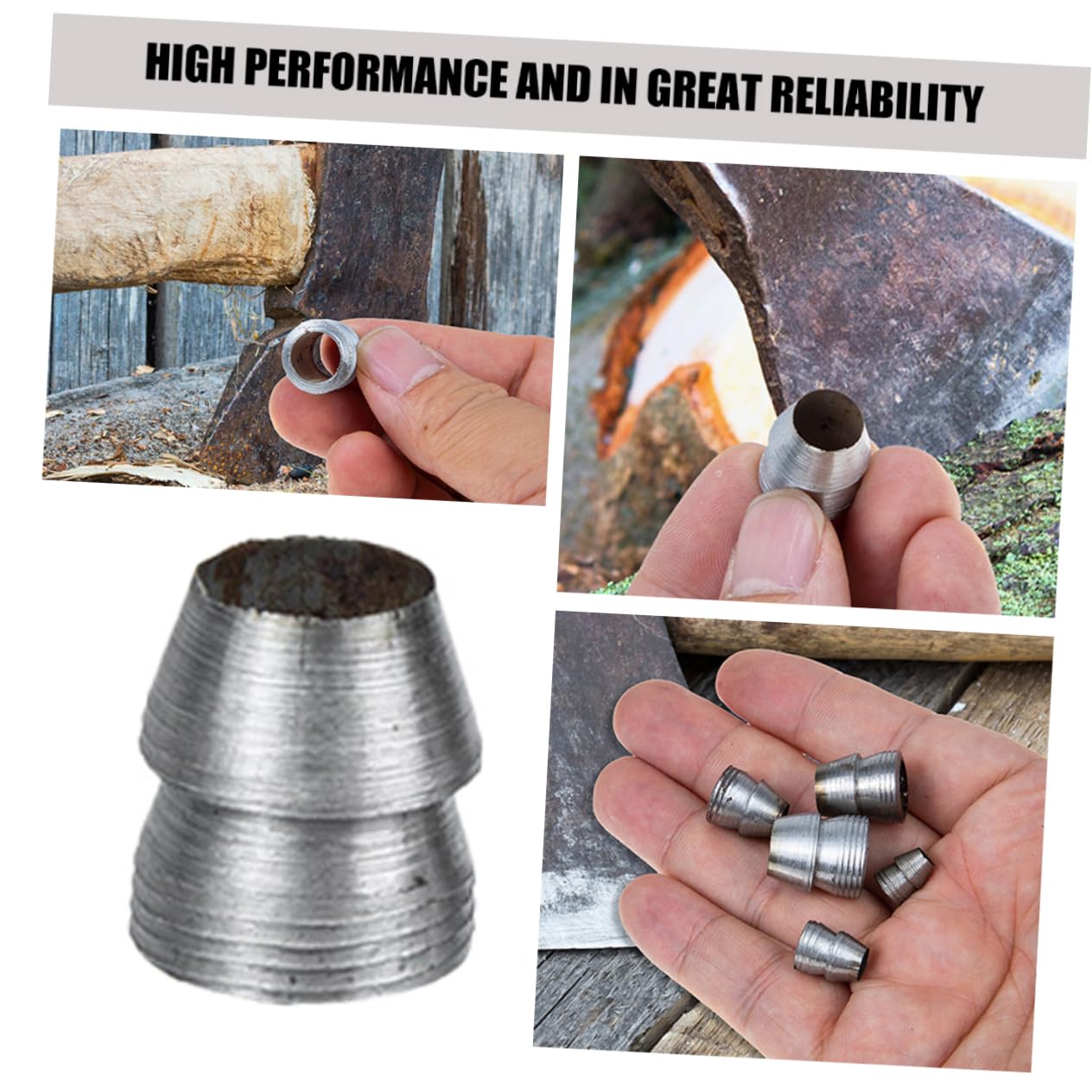 Gadpiparty Cuneo di Metallo Manico per Martello 20 Pezzi 8mm Utensili Manuali per Installazione Rinforzo Resistente per Lavori Domestici e Campeggio