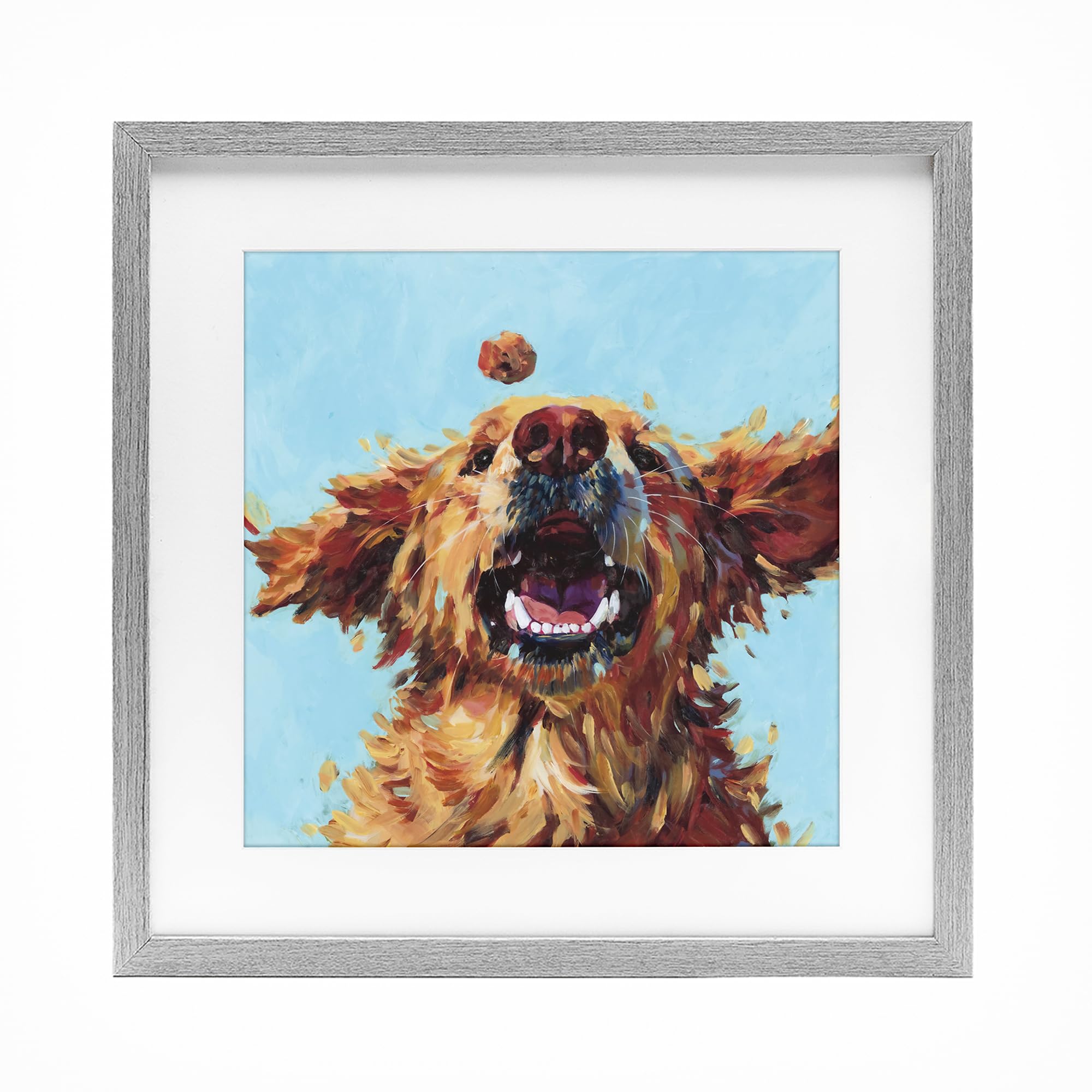 'Treato Loyal Dog'| Framed Print Under Glass