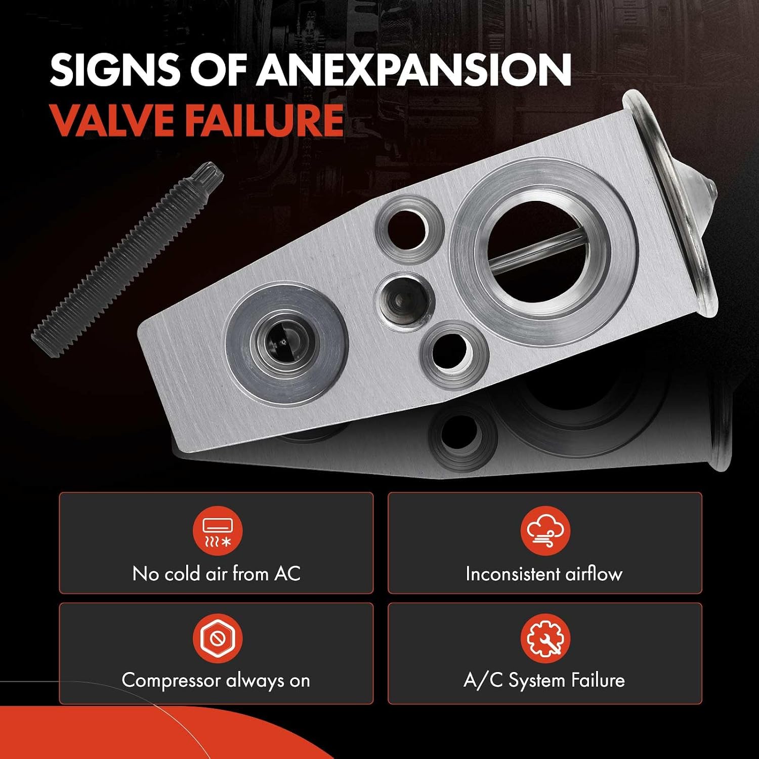 A-Premium AC Expansion Valve Compatible with Chevrolet Cruze Limited/Malibu Limited/Malibu/Cruze & Buick Allure/LaCrosse/Allure/LaCrosse/Verano/Regal & Cadillac SRX & Saab 9-4/9-4X