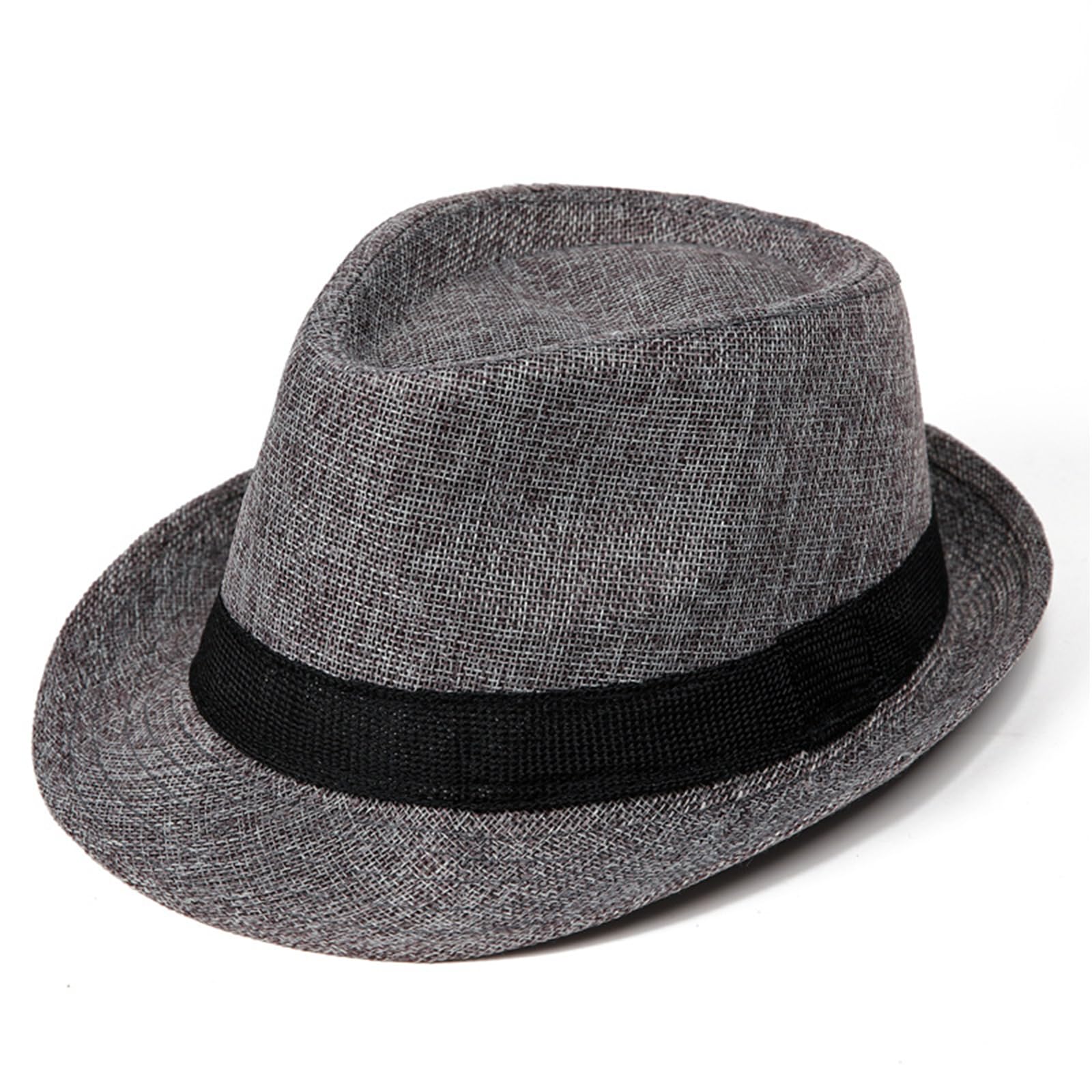 Elnwnnkc Stylish Panama Hat Sun Foldable Design Beach Festival Hat Men ' s Essential Foldable Straw Adjustable