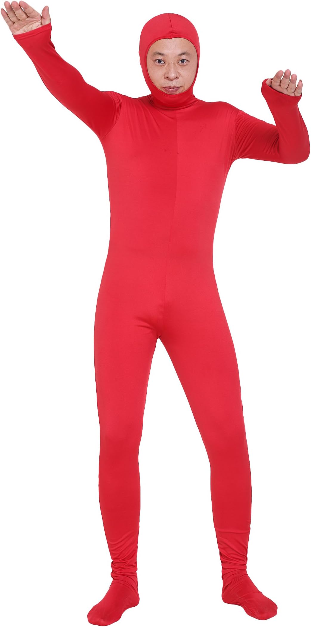 Zentai red 180cm100kg the face part is open (SS03-2H) (japan import)
