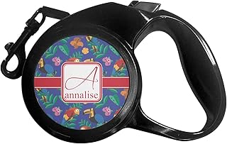 Parrots & Toucans Retractable Dog Leash - Large (Personalized)