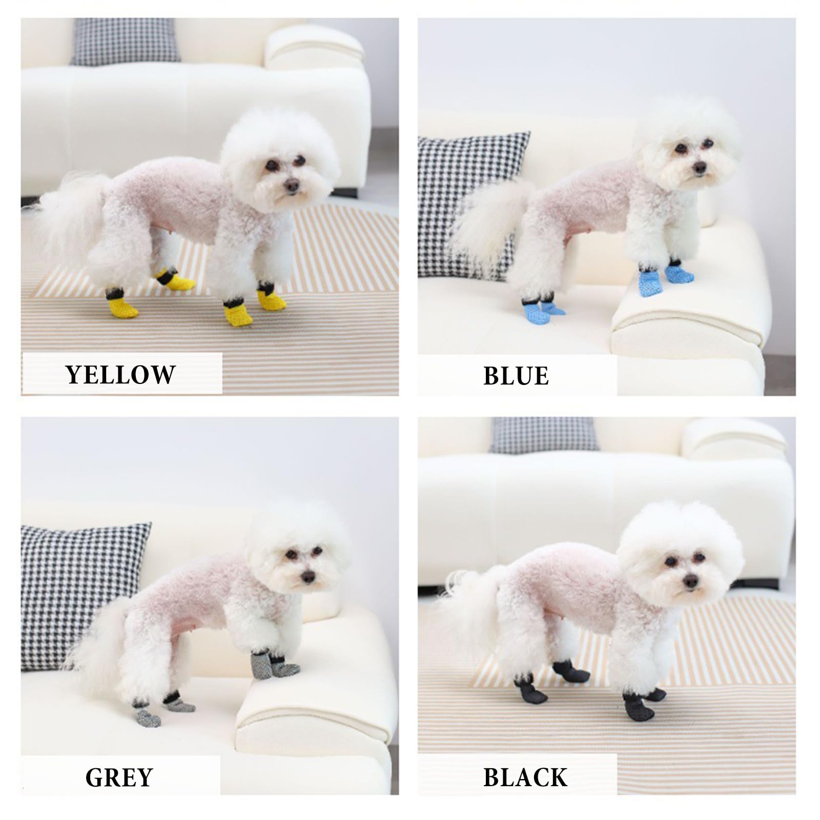 Cat Boots,Dog Boot for Injured Paw,Breathable Mesh Cat Claw Protectors Anti Scratch for Cutting Nails_XL(Gray)