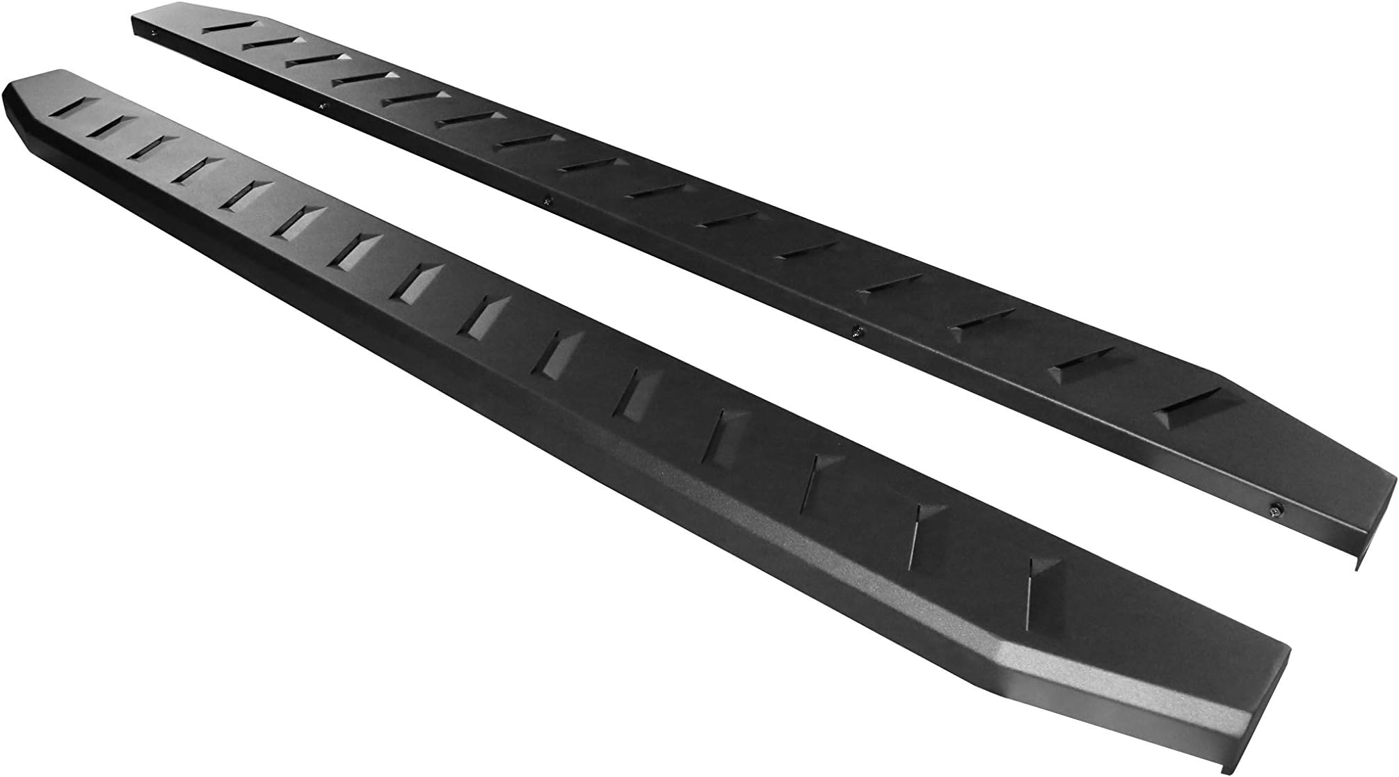 6 inch Black Running Boards Compatible for 2019-2024 Chevy Silverado/Gmc Sierra 1500, 2020-2024 Chevy Silverado/Gmc Sierra 2500/3500HD Crew Cab Side Step Nerf Bar