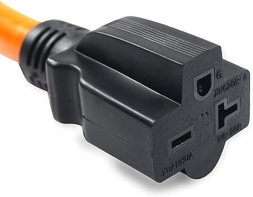 Miniatura 6 de HENGYI Cable adaptador de soldador NEMA 14-50P a 6-20R, STW resistente 10AWG, adaptador de 4 clavijas de 250 V a 20 A 6-20, adaptador de secadora EV