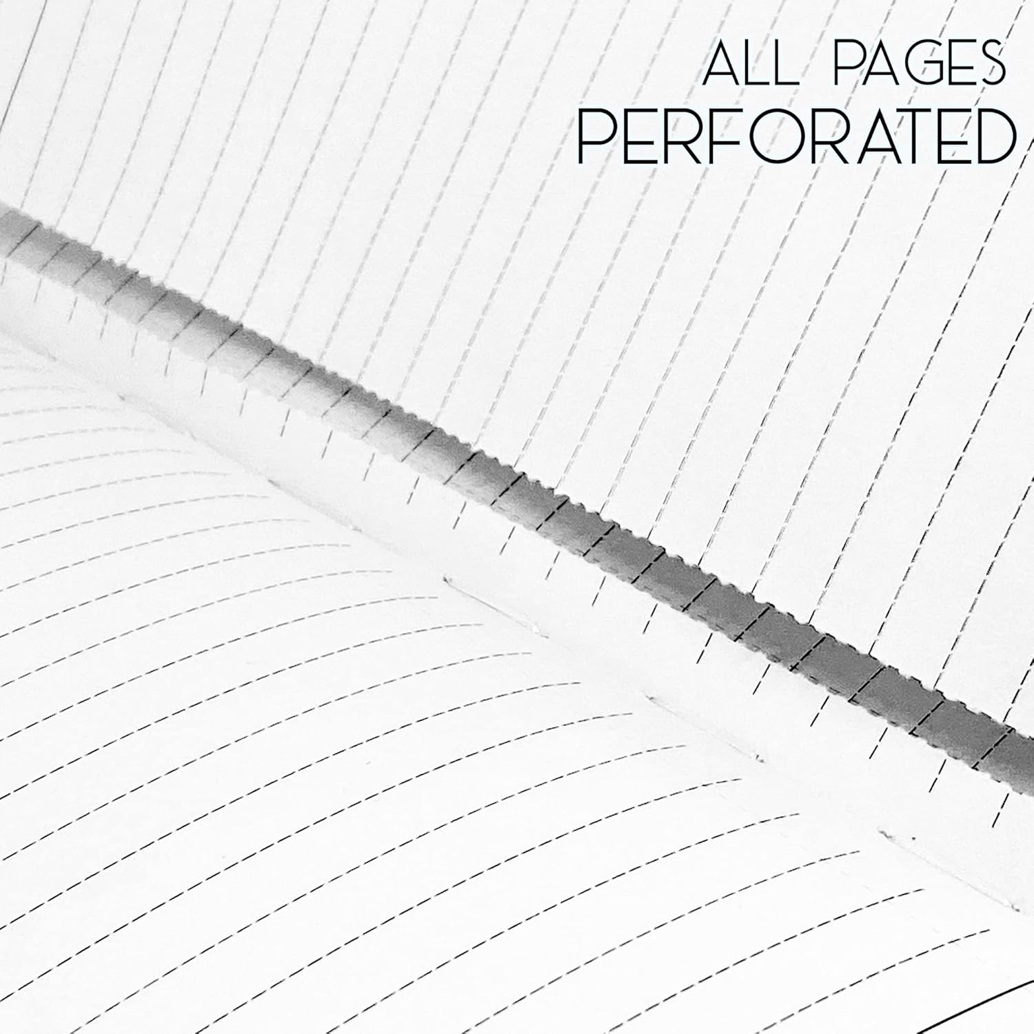 LeStallion A5 Brown Leatherette Journal - 100 GSM Lined Notebook With Perforated Paper | Numbered Pages