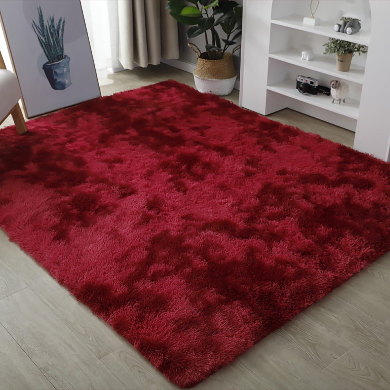 Tapis à poils longs pour chambre d'enfant idéal pour jouer au sol