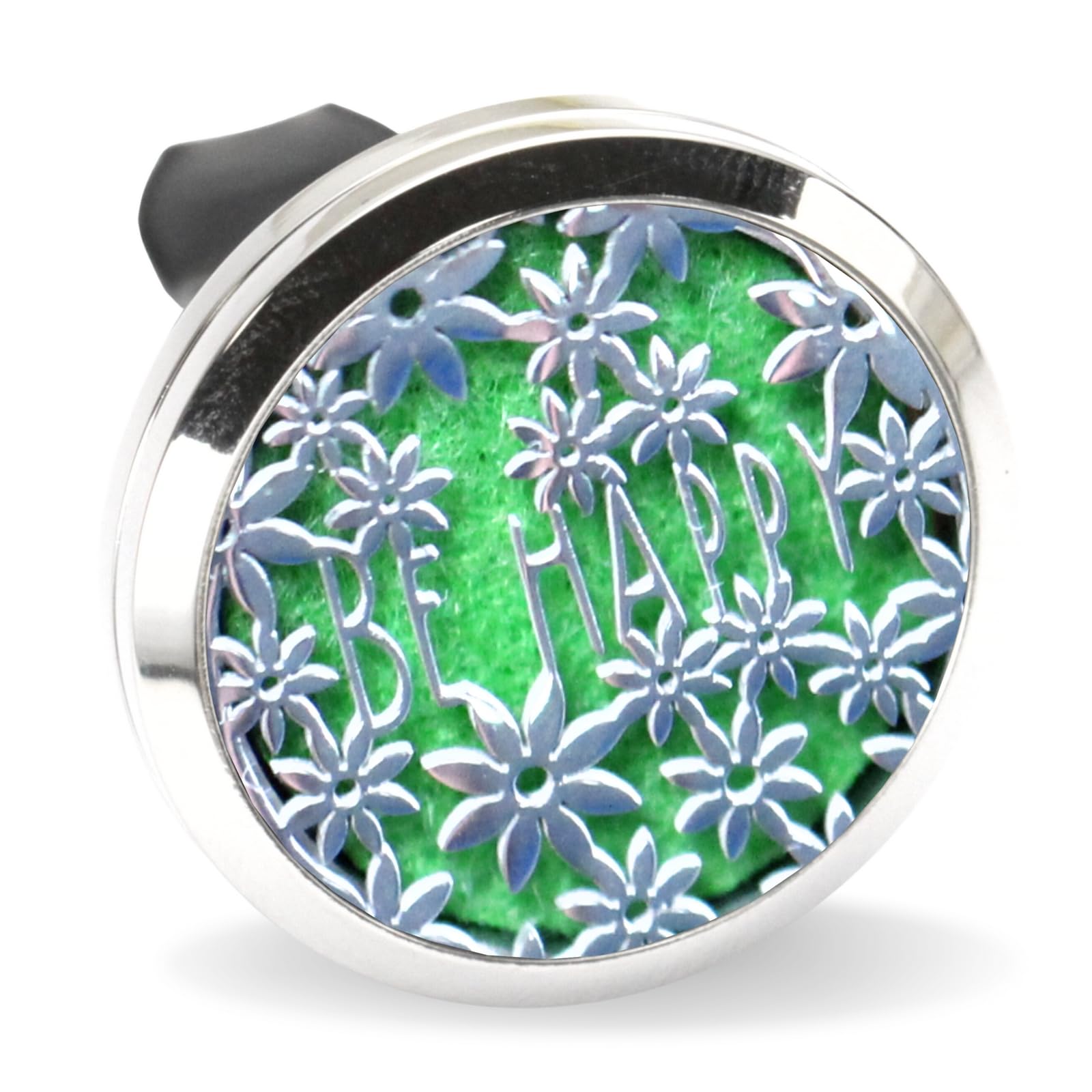 Zen'Arôme Diffusore di profumo per auto Clip'Arome, deodorante per auto per profumo e olio essenziale, acciaio inossidabile, clip su griglia di ventilazione, motivo drago + 5 assorbenti riutilizzabili