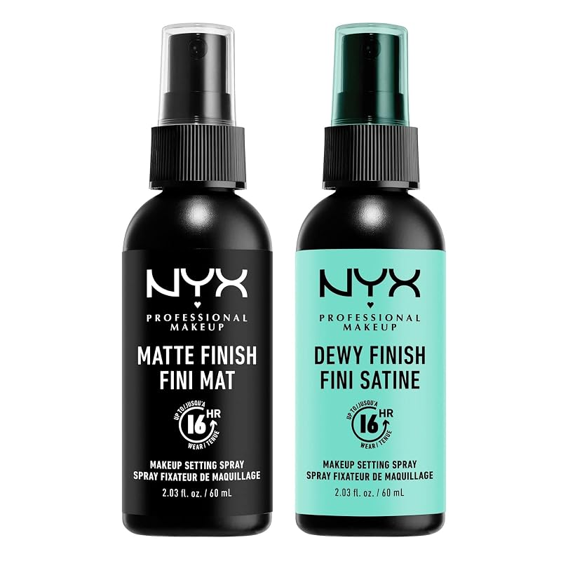 Bruma Fixadora NYX PROFESSIONAL MAKEUP Acabamento Matte e Glow, Modelo MSS 01+02"