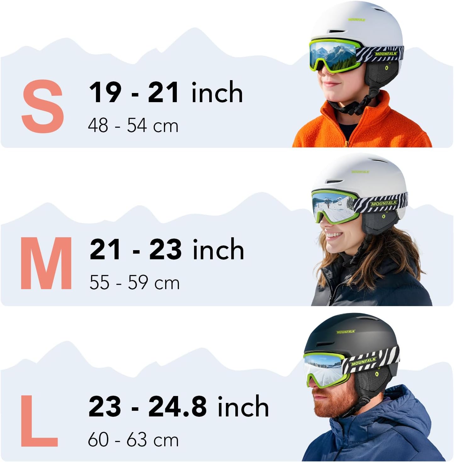 Ski Helmet with Ski Goggles for Men,Women & Kids - Adjustable Fit, Lightweight - Perfect for Youth, Adults, and Children, Skiing/Snowboarding
