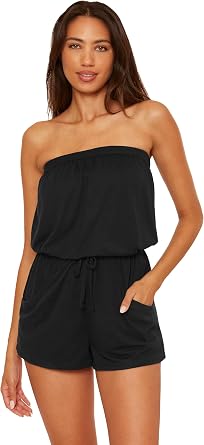 BECCA Womens Beach Date Romper, Casual, Pull On, Beach Cover Ups for Women