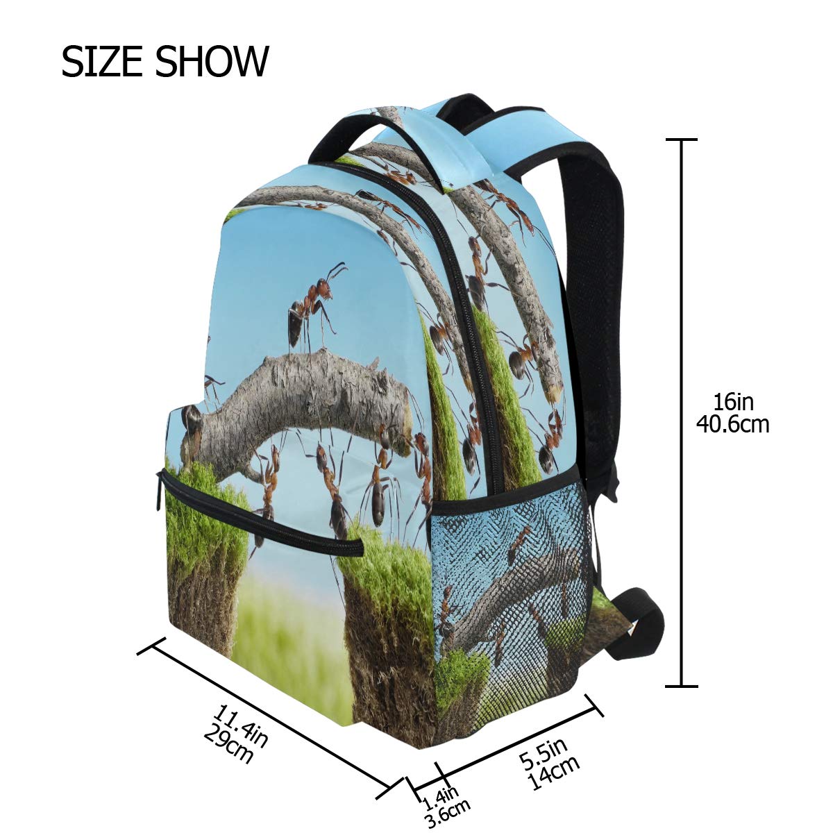 ants collision backpack for laptop Zoom Checkpoint-Friendly 15" Computer Bag Black : Electronics TA44 Carefully crafted with our classic canvas and the highest quality leather Backpack - - Ant-Man Large