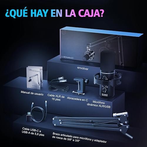 socodox Microphone Gaming XLR/USB avec Perche pour Le Streaming - 8