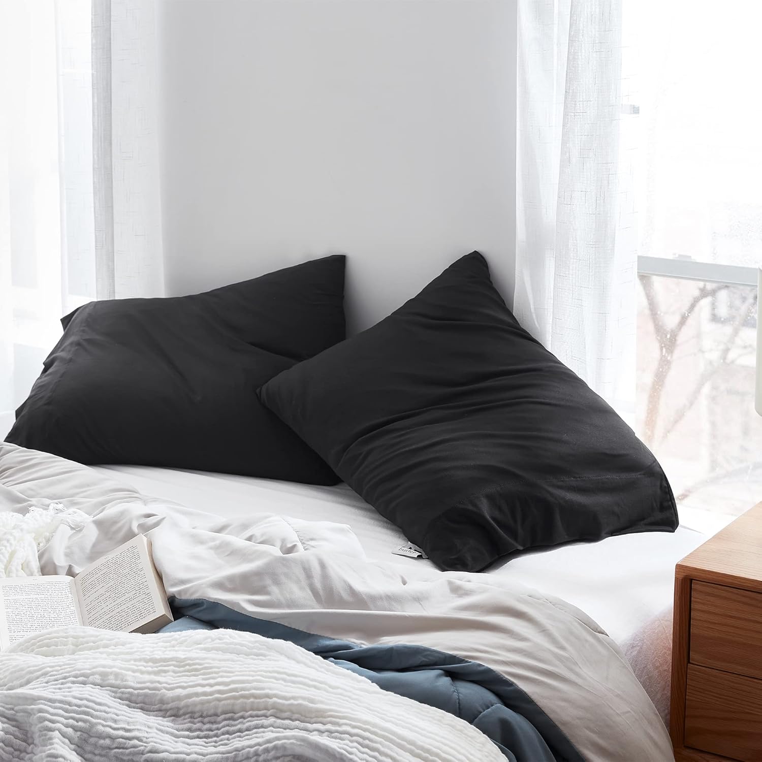 Better Than Butter - Coma Inducer® Queen Pillowcase (2-Pack) - Black
