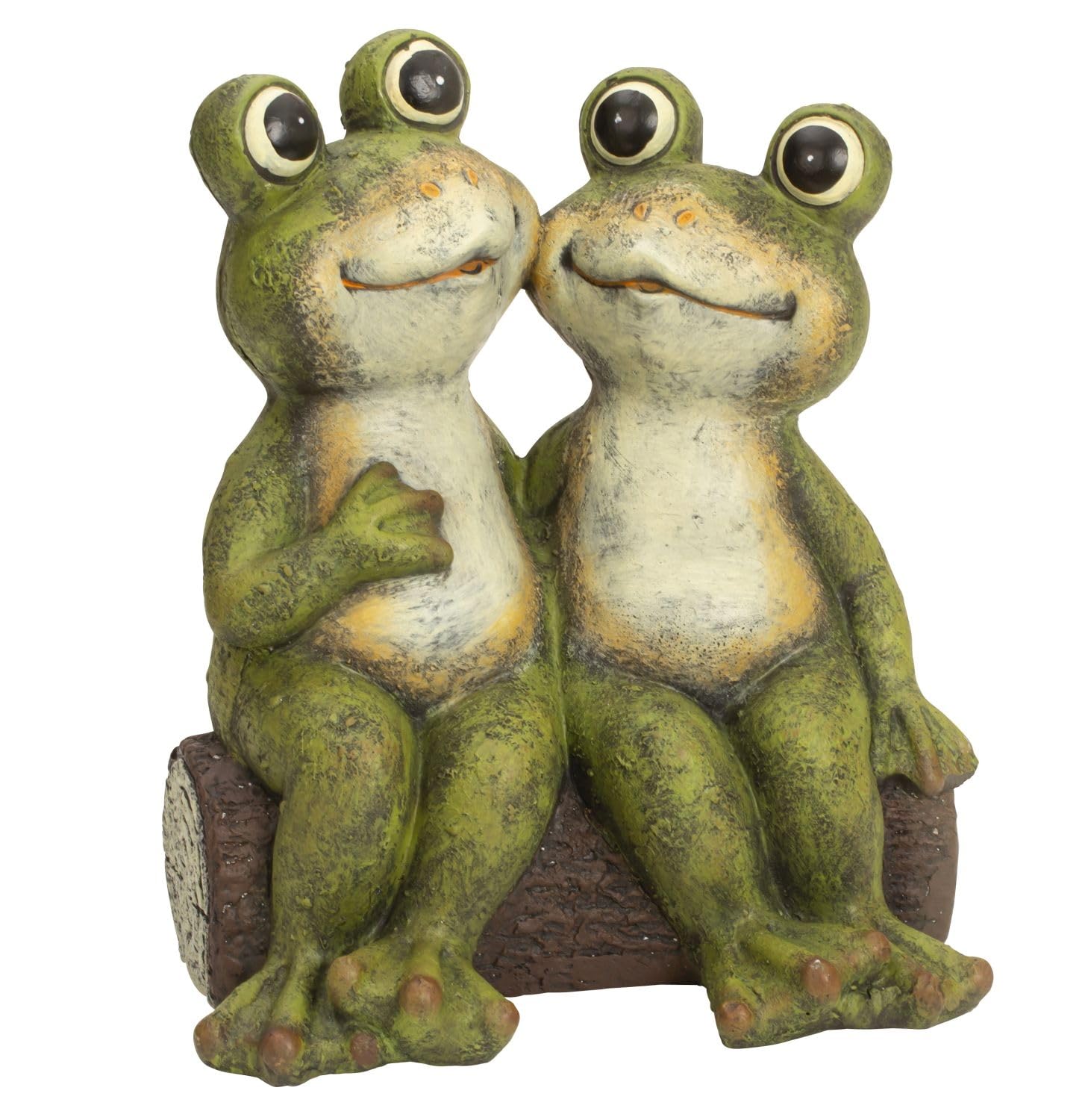 Generisch Garten Dekofigur Froschpaar Frido und Flora Magnesia Grün 34cm