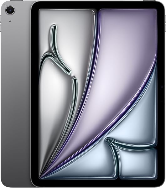 Apple iPad Air 11-inch with M3 chip Built for Apple Intelligence, Liquid Retina Display, 128GB, 12MP Front/Back Camera, Wi-Fi 6E, Touch ID, All-Day Battery Life — Space Grey - 1