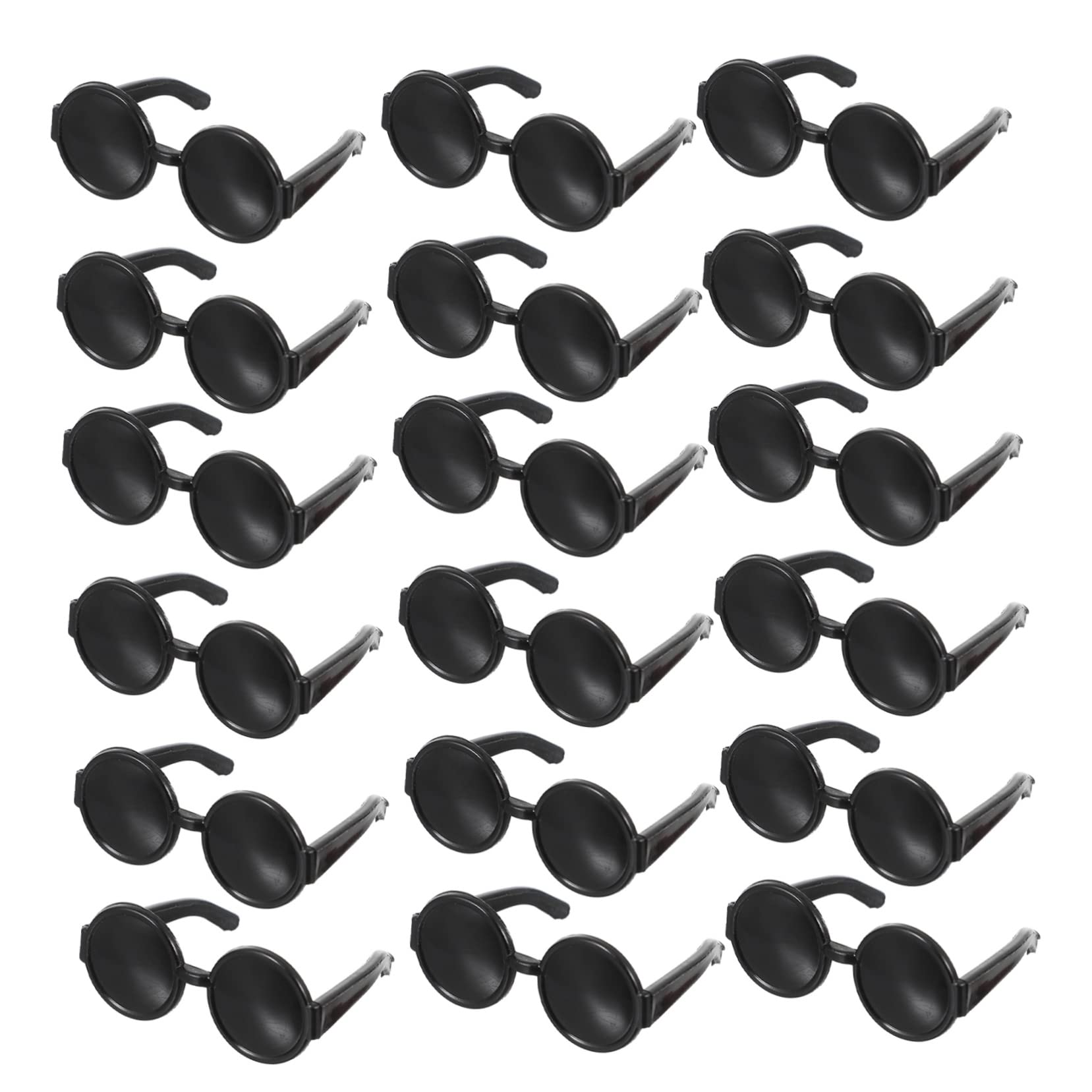 60 Mini Puppen-Sonnenbrillen Schwarz - Accessoires Für Puppenhaus