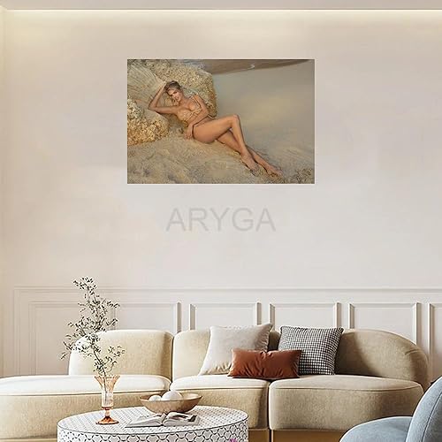 Miniatura 4 de ARYGA Póster de retrato sexy, modelo estadounidense Kate Upton, póster de arte sexy (4) póster de lienzo para decoración de dormitorio, decoración