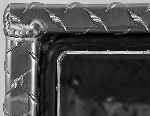 Vista 60 de Buyers Products 1705102 - Caja de herramientas para debajo del cuerpo de camión de aluminio de rosca diamantada, 18 x 18 x 14 pulgadas, fabricada