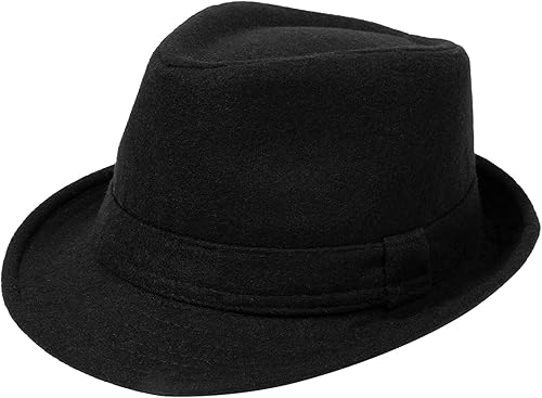 Sombrero clásico de Manhattan estructurado Trilby Fedora para hombre para mujer