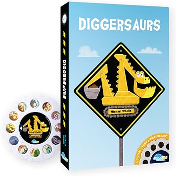Moonlite Storytime Single Story - Diggersaurs - Vibrant Storybook Art Projections with Playful Sound Effects & Background Music for Children Projector Sold Separately