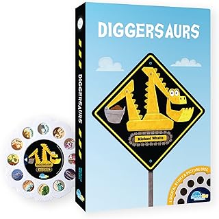 Moonlite Storytime Diggersaurs Storybook Reel, A Magical Way to Read Together, Digital Story for Projector, Fun Sound Effects, Toddler Early Learning Gifts for Kids Ages 12 Months and Up