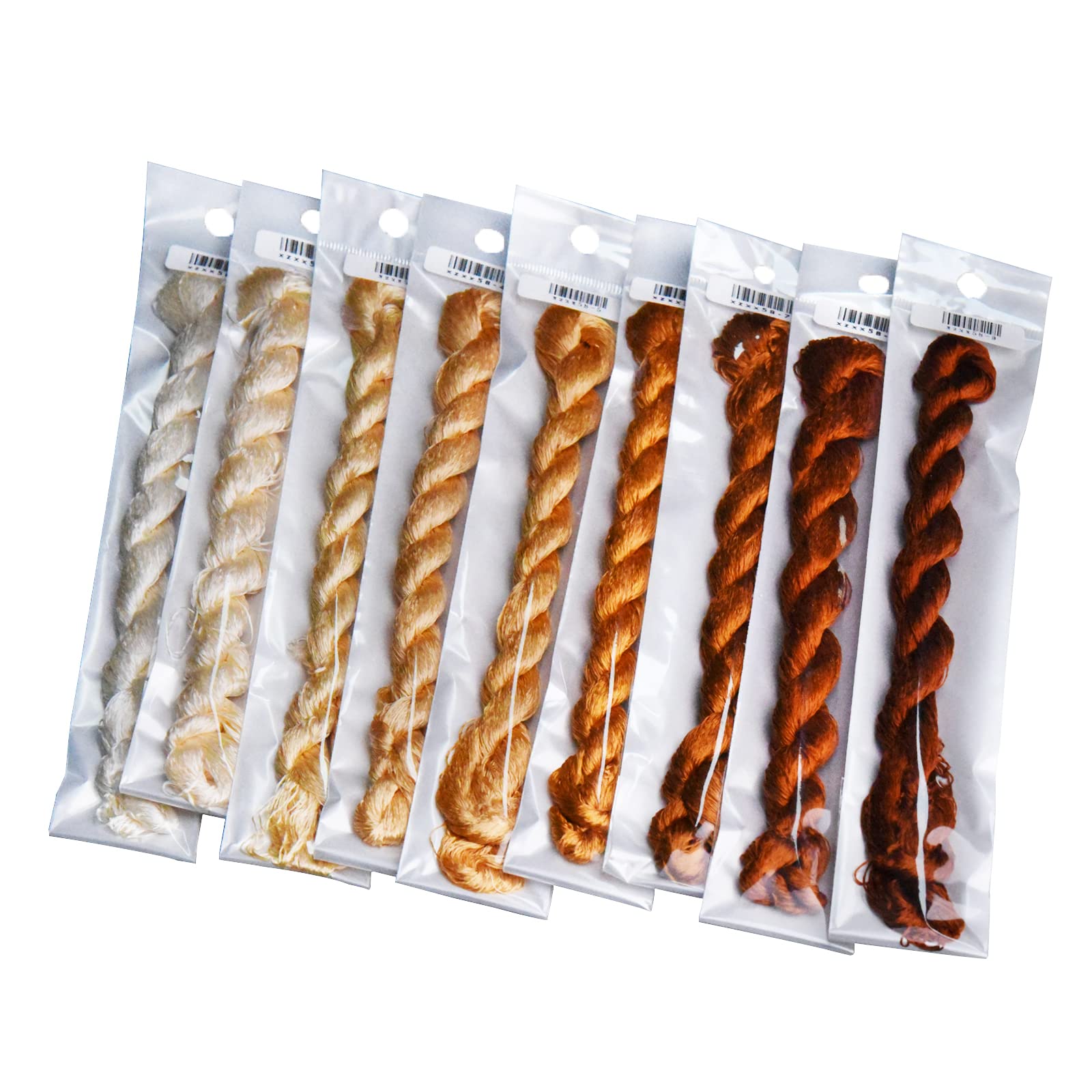 MINGGUXIUYI Natural 100% Silk Thread Handmade Embroidery Thread Floss (58) - Image 4