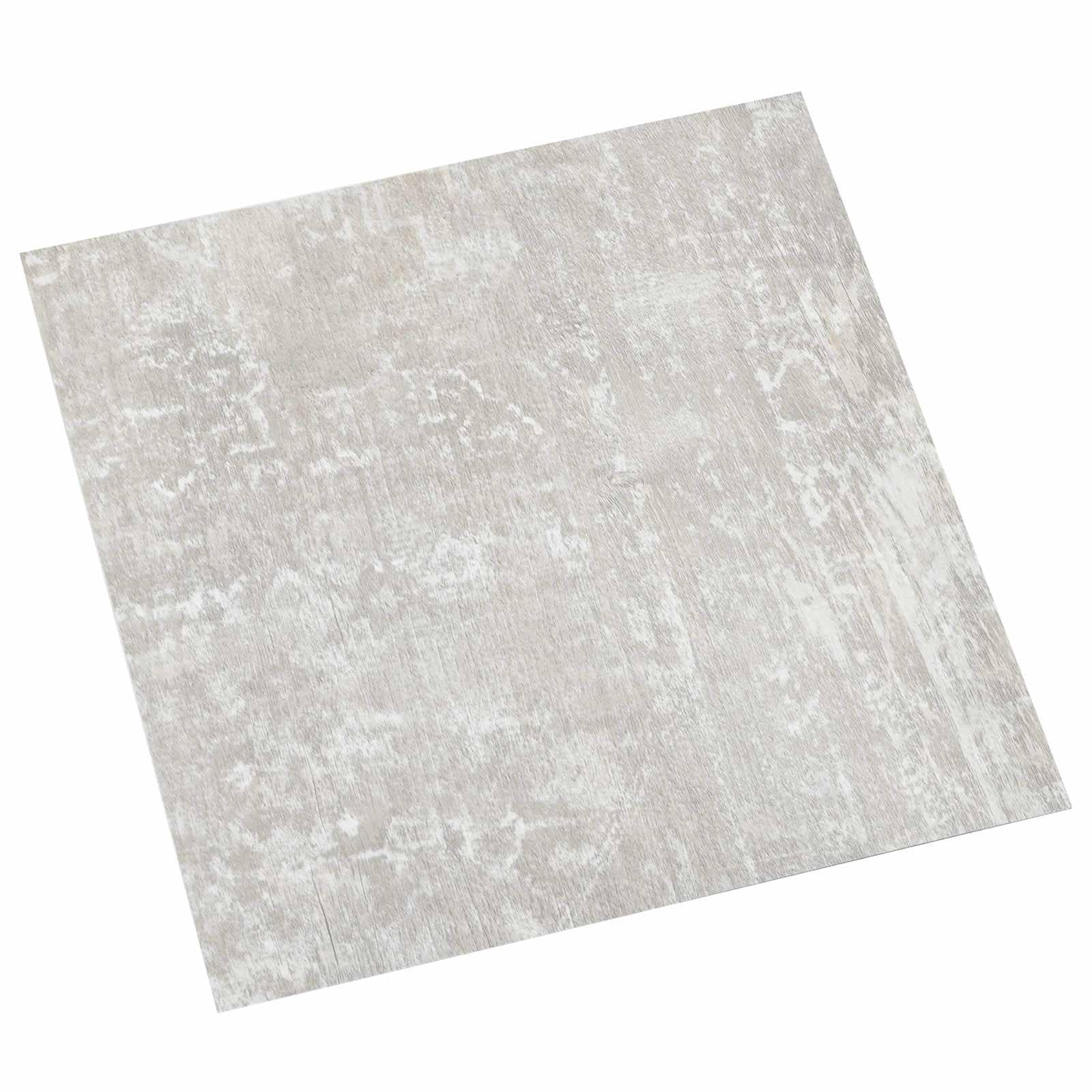 Pavimenti autoadesivi in PVC grigio chiaro, 30,5 x 30,5 cm, 20 pezzi, per soggiorno, cucina, corridoio, con design antiscivolo e facile posa