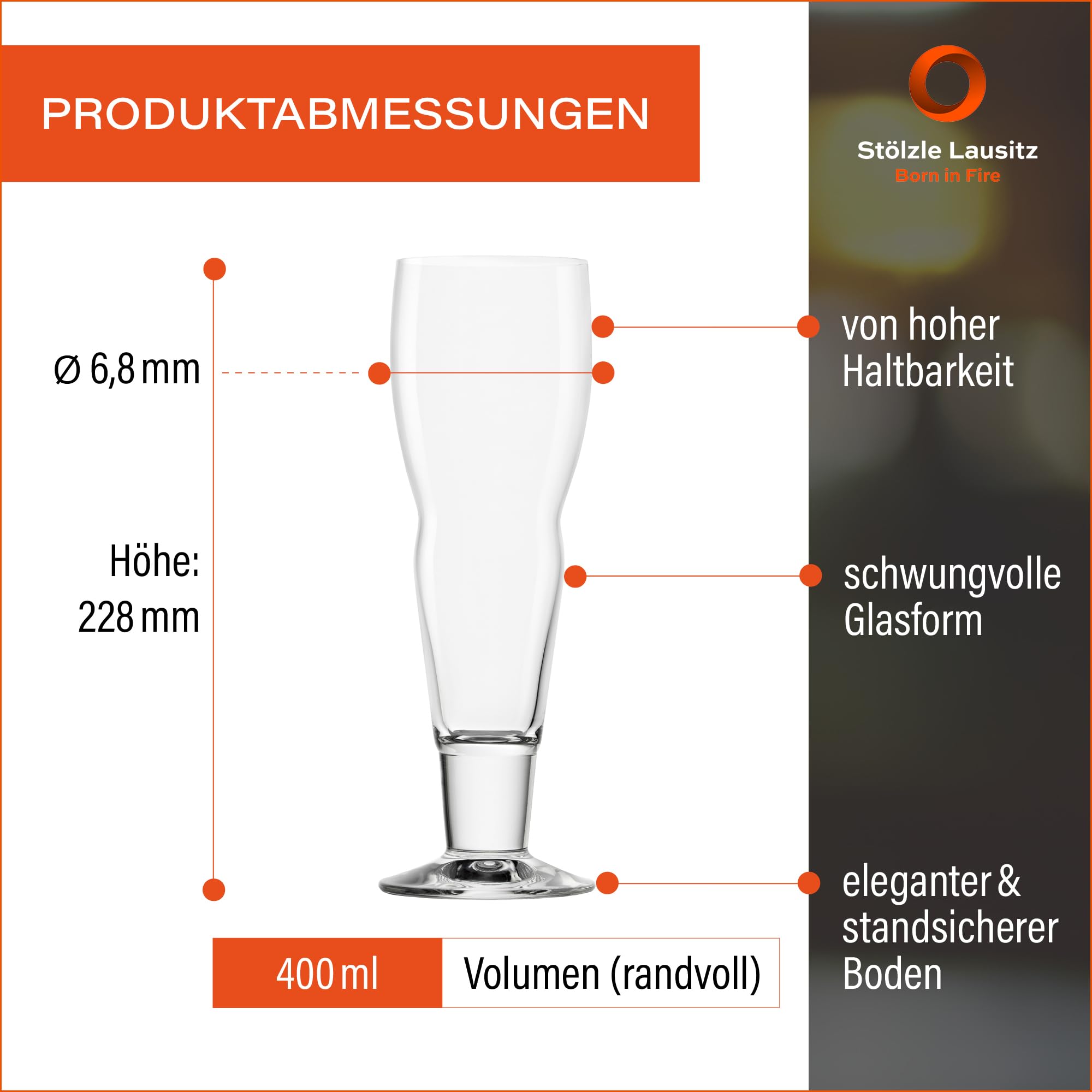 Stölzle Lausitz Lot de 6 verres à cocktail Samba 400 ml - Convient comme verre à cocktail, coupe à glace, café glacé, frappé - Résistant à la casse