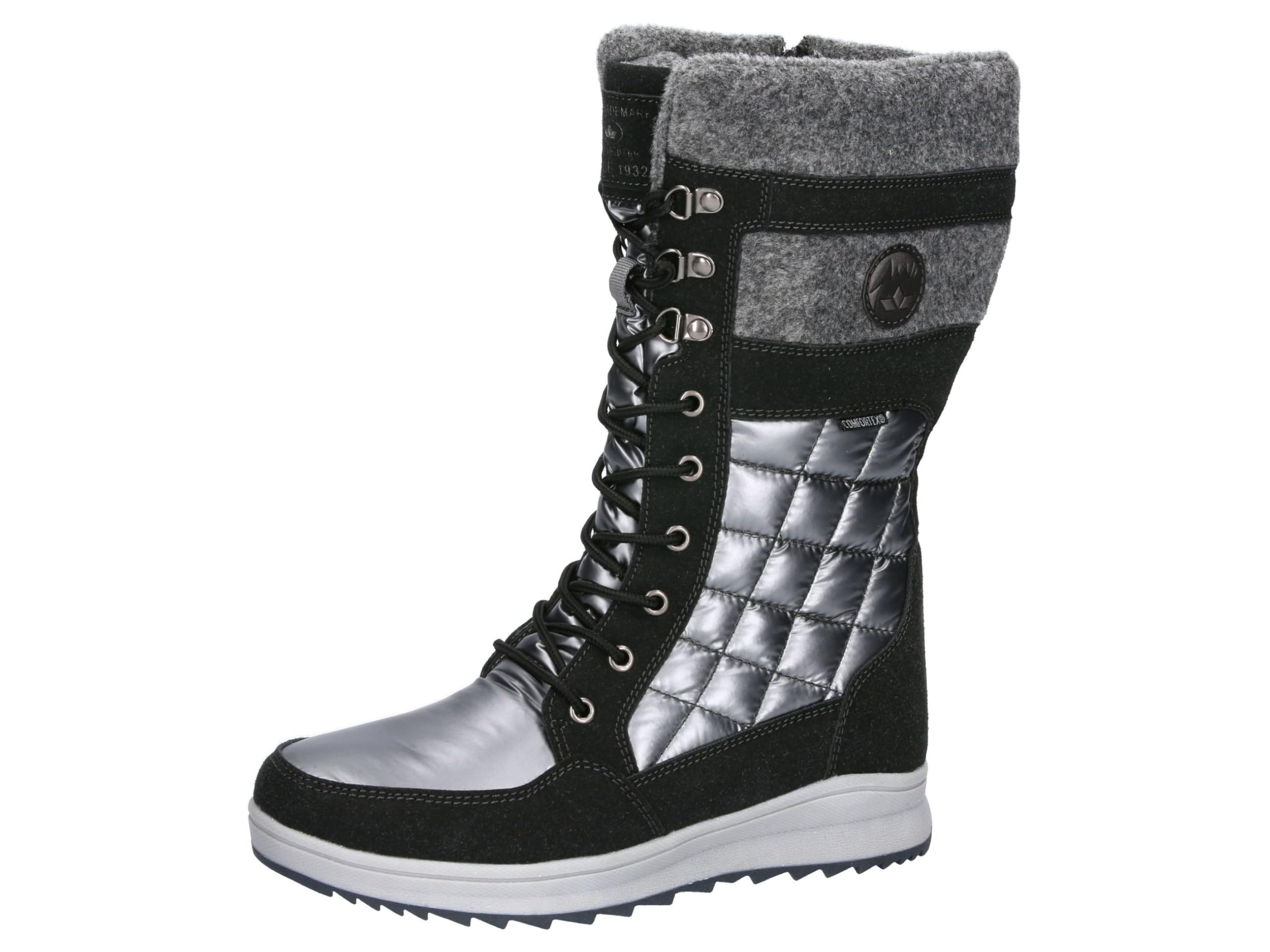 Lico Women's Signe Snow Boots, Silver-grey, 6 UK