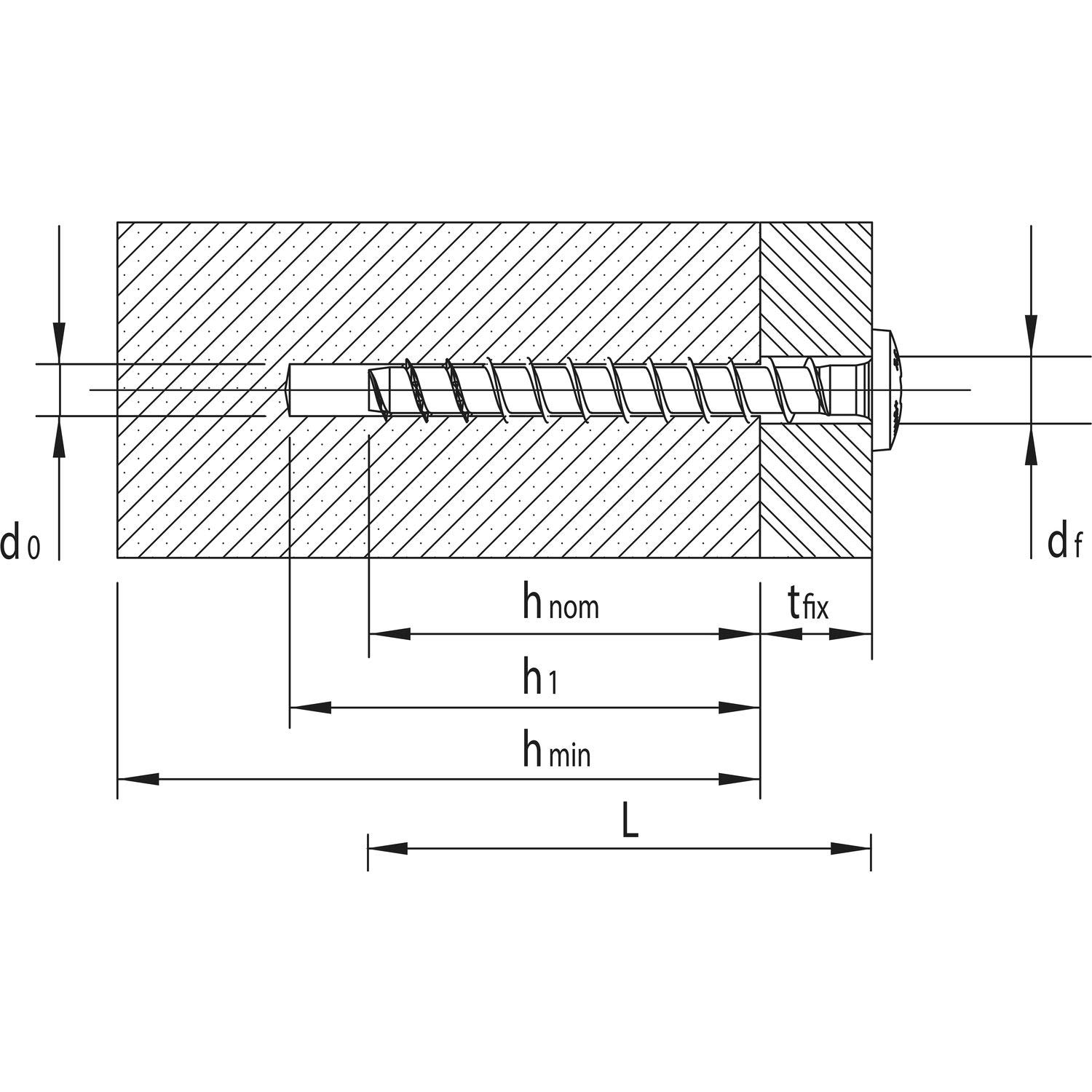Heco 49856 verzinkt Multi-Monti Montageschienenanker, 7.5 x 50 mm, 100 Stück