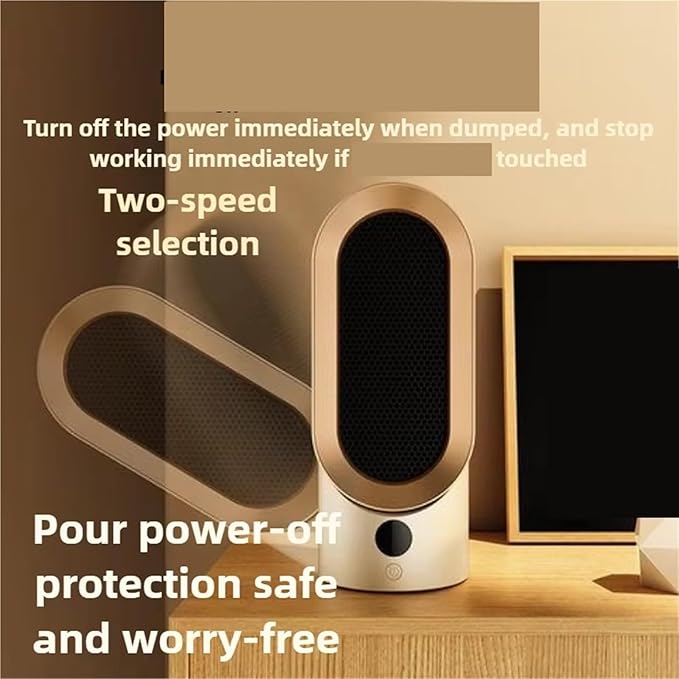 Calefactor Eléctrico Portátil 800W Compacto con Protección Sobrecarga miniatura 3
