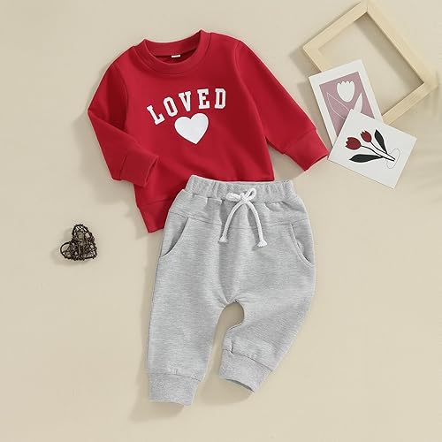 Miniatura 2 de Ropa para bebé niño pequeño, sudadera de manga larga con cuello redondo, pantalones casuales, 2 piezas, traje de otoño e invierno